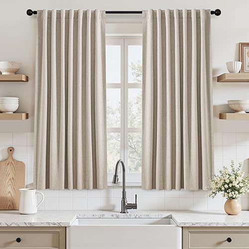 Miniatura 68 de UHITECH - Cortinas de 108 pulgadas de largo para ventana de sala de estar, cortinas opacas para dormitorio, juego de 2 paneles, azul, modernas, de