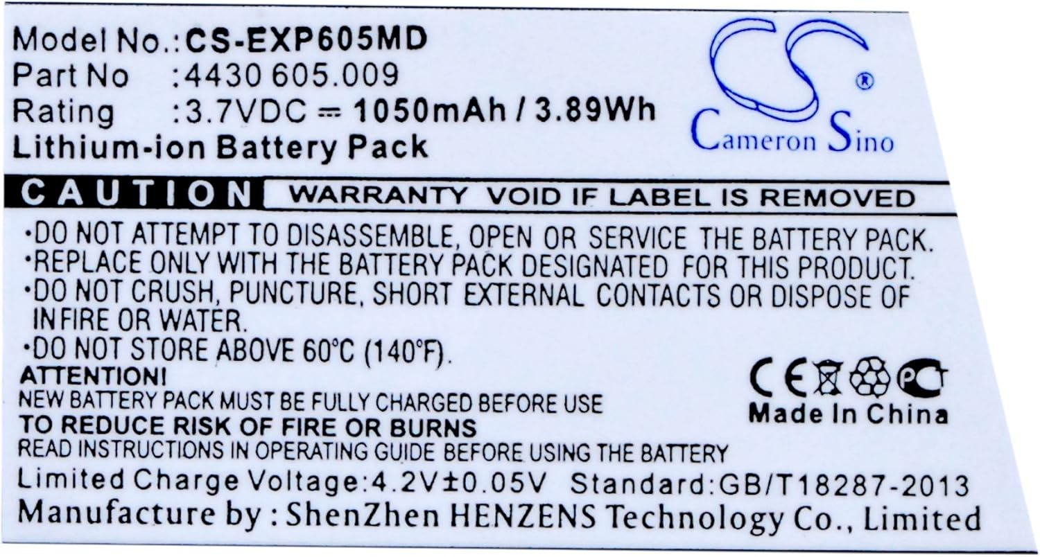 Rechargeable Battery 4430 605.009 Replacement for Eppendorf
