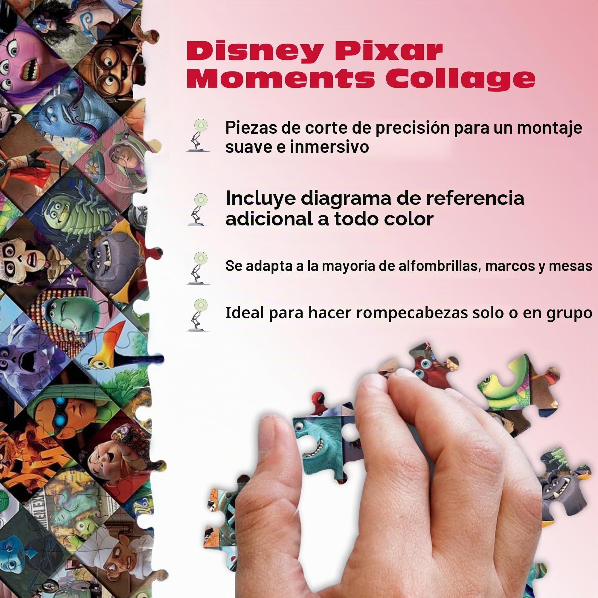 Ceaco - Clips Disney/Pixar - Puzzle de 2000 piezas, 12,7 cm