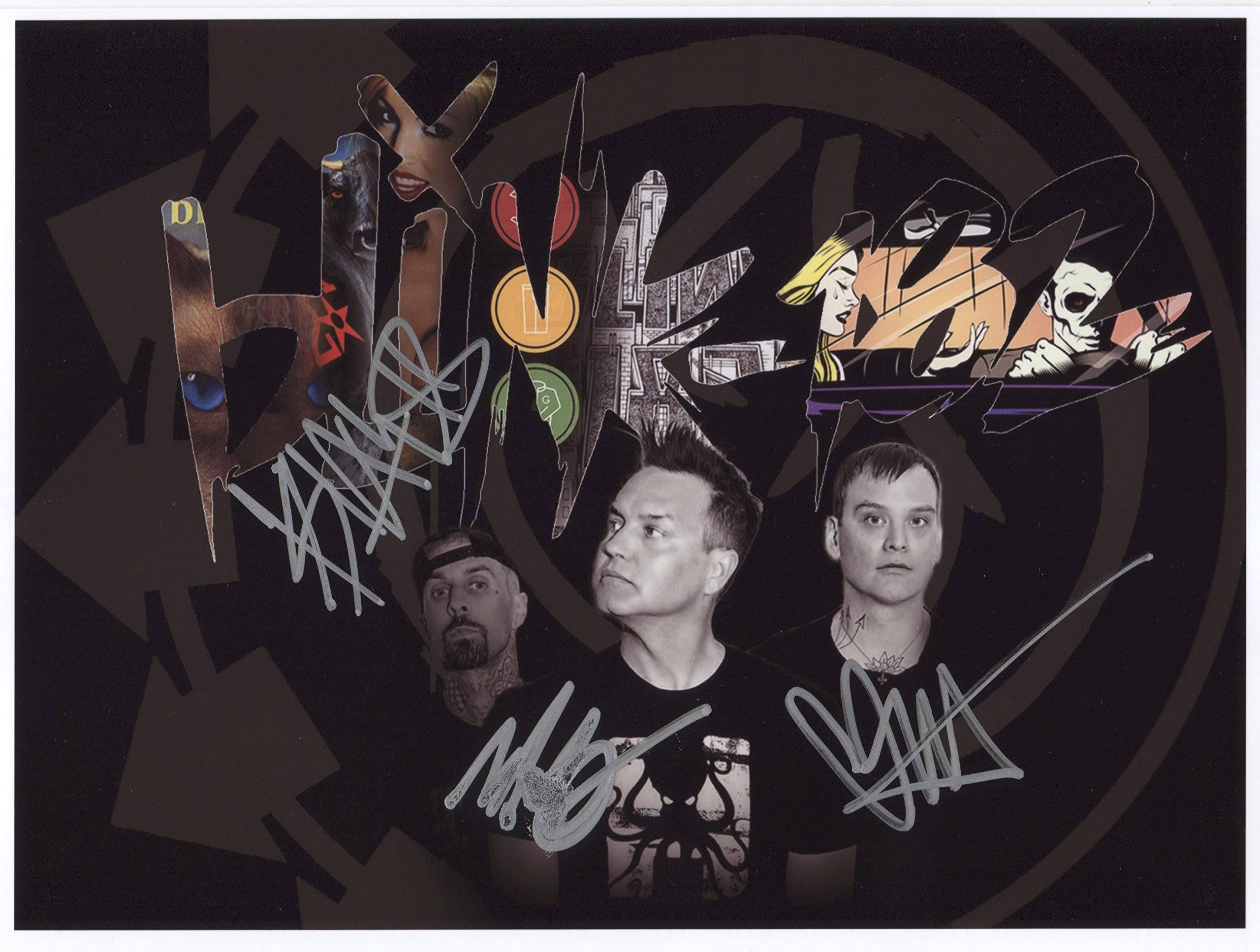 Blink 182 FULLY SIGNED Photo 1st Generation PRINT Ltd 150 + Certificate (10)