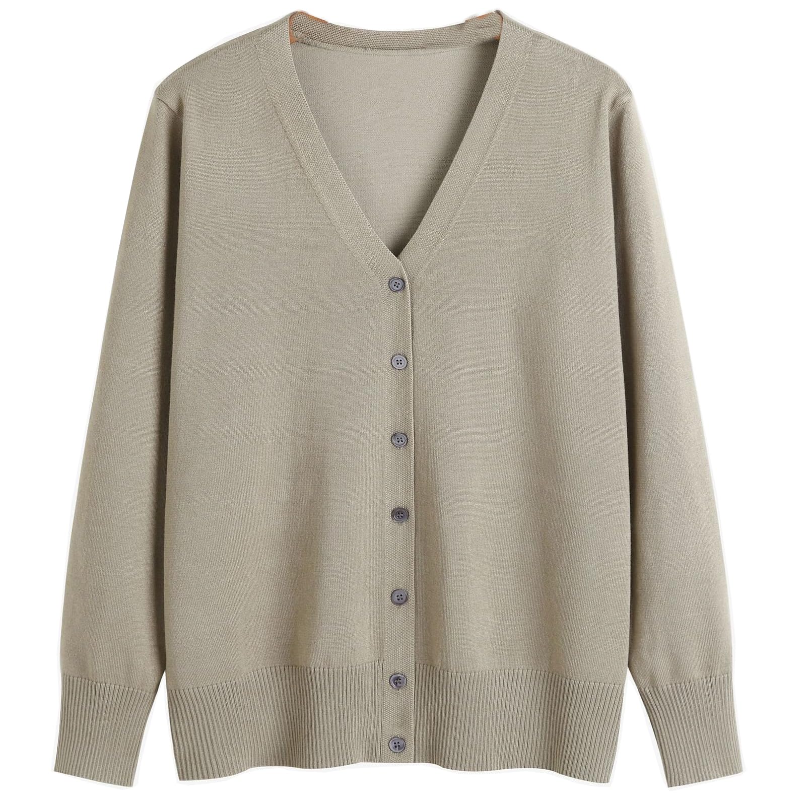 YEKEYI Cardigan classico lavorato a maglia con scollo a V a maniche lunghe con bottoni per le donne