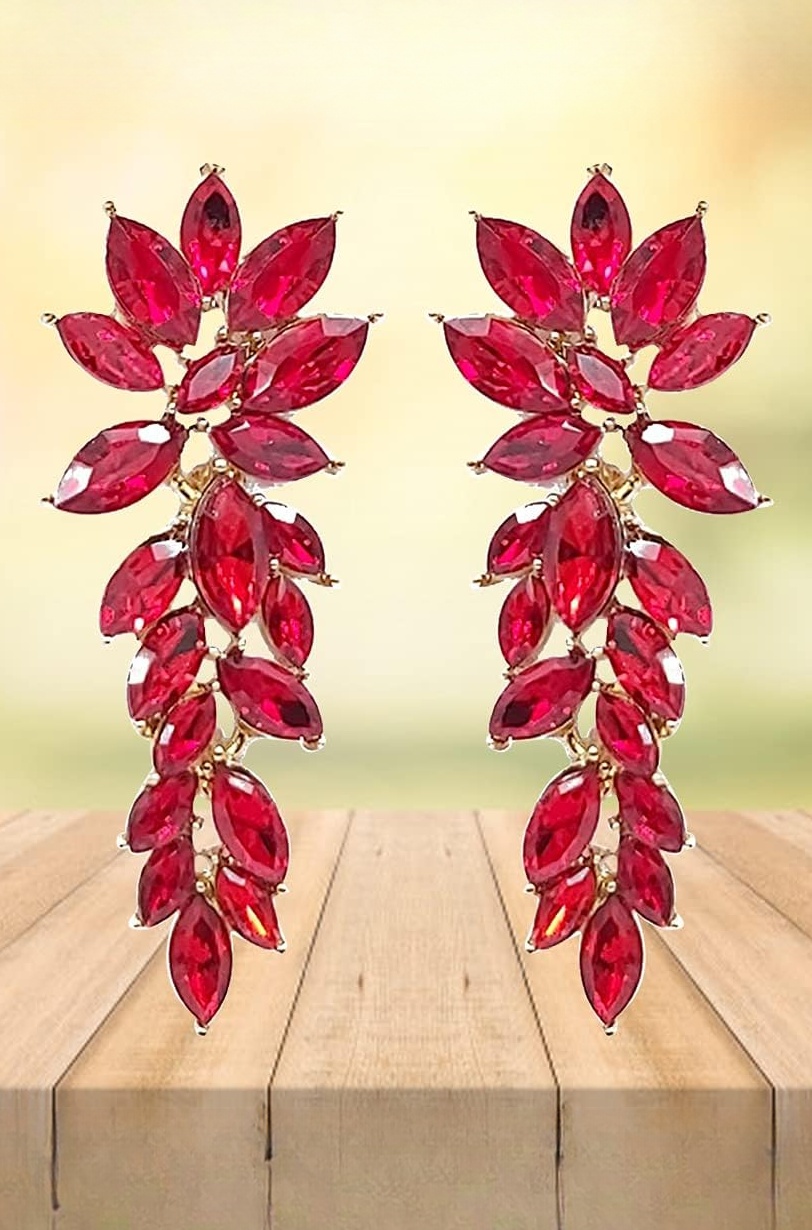 Fashion Jewellery Earings Drop and Dangler Ear rings Crystal Earrings for Girls and Women