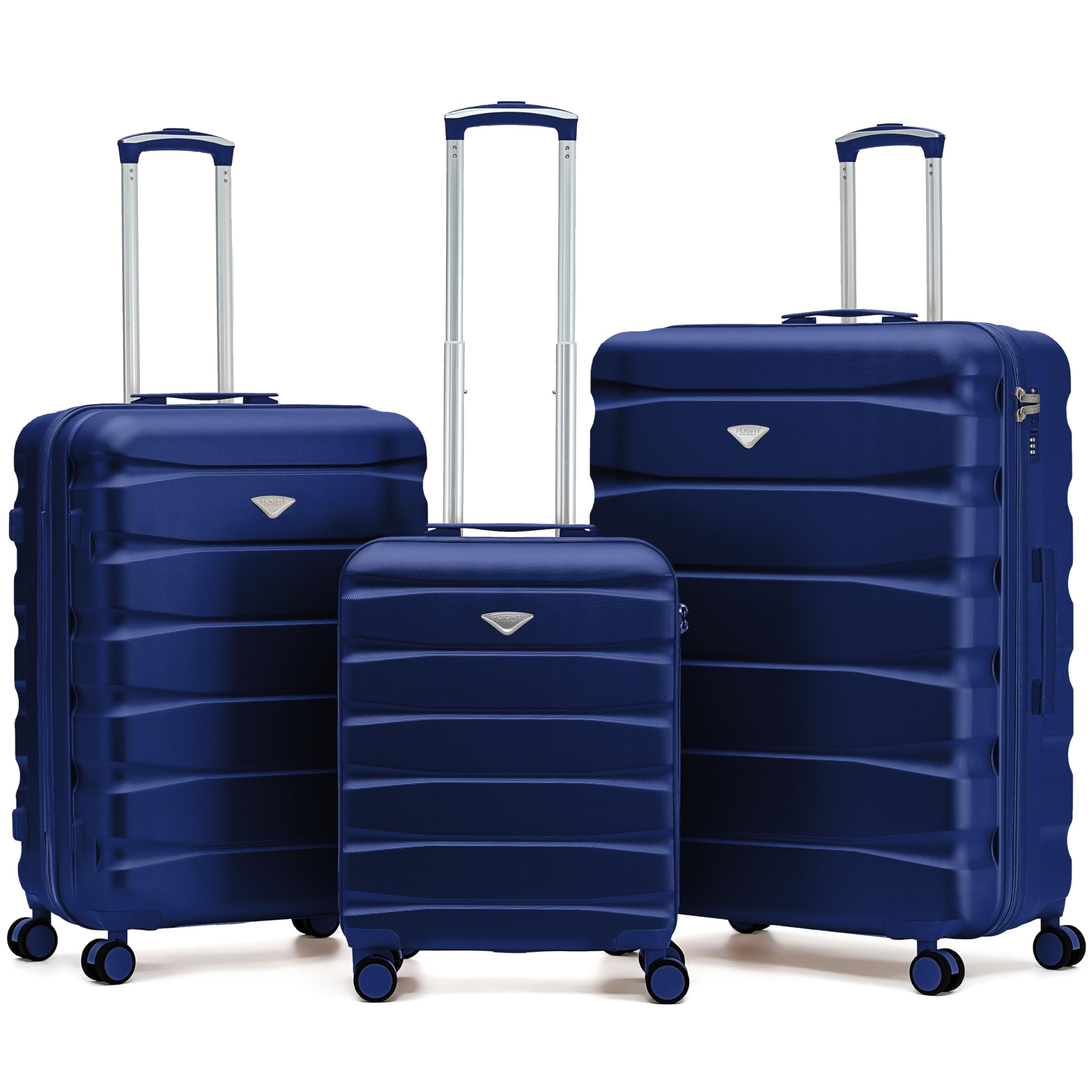 Flight Knight Underseat Cabin Suitcase 45x36x20cm | Free Hand Luggage for EasyJet & Wizz Air | Lightweight ABS Hard Shell with 8 Silent-Glide Spinner Wheels | Max Space Travel Bag — view 158