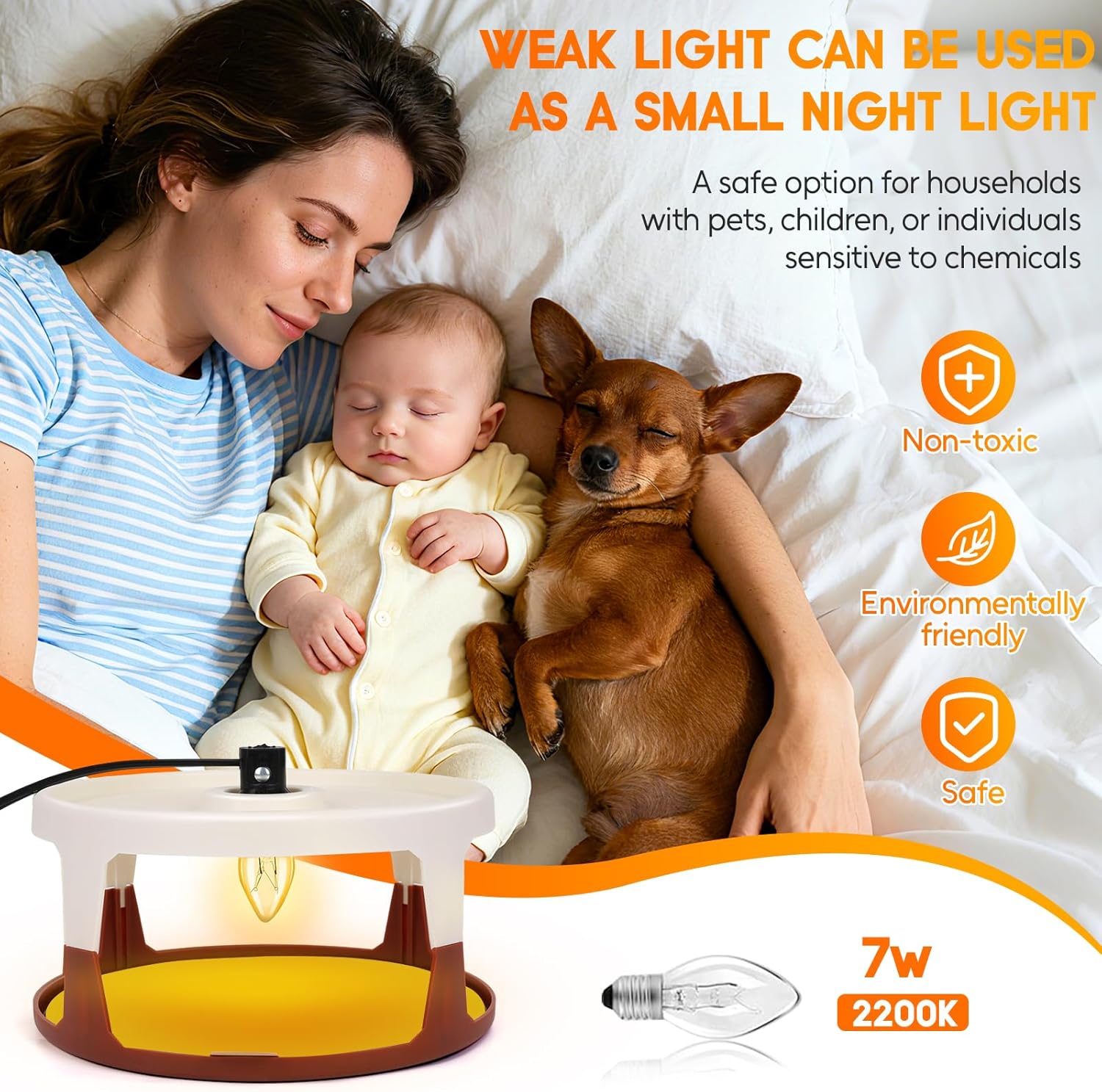 Flea Traps for Home Indoor, 2 Pack Flea Killer with 8 Sticky Pads & 8 Light Bulbs, Non-Toxic Pest Control for Fleas, Bed Bugs, Gnats, Spiders - Safe for Kids Pets