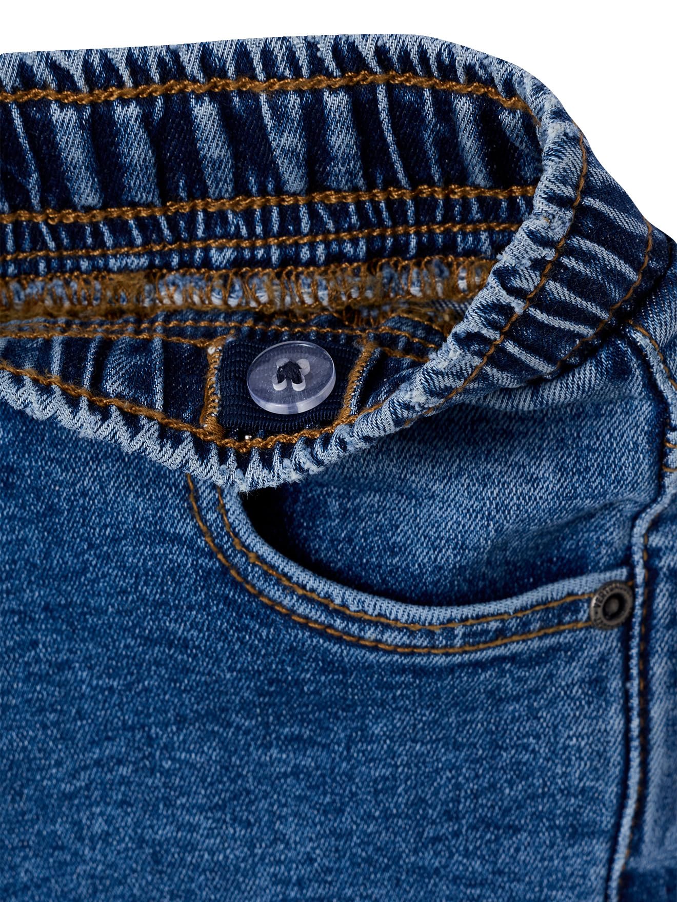Vertbaudet 2er-Pack Jungen Slim-Jeans mit verstellbarem Dehnbund Basic