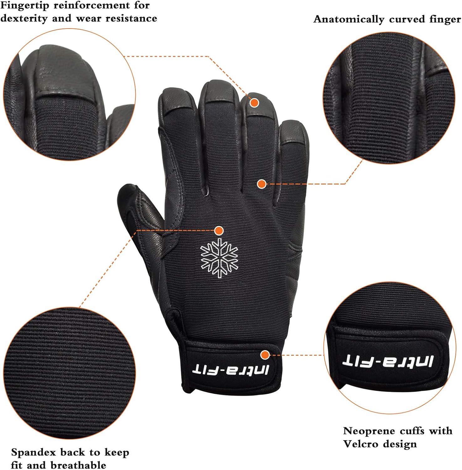 Intra-FIT Climbing Gloves Rope Gloves, Perfect for Rappelling, Rescue, Rock/Tree/Wall/Mountain Climbing, Adventure, Outdoor Sports, Soft, Comfortable,Improved Dexterity, Durable : Sports & Outdoors