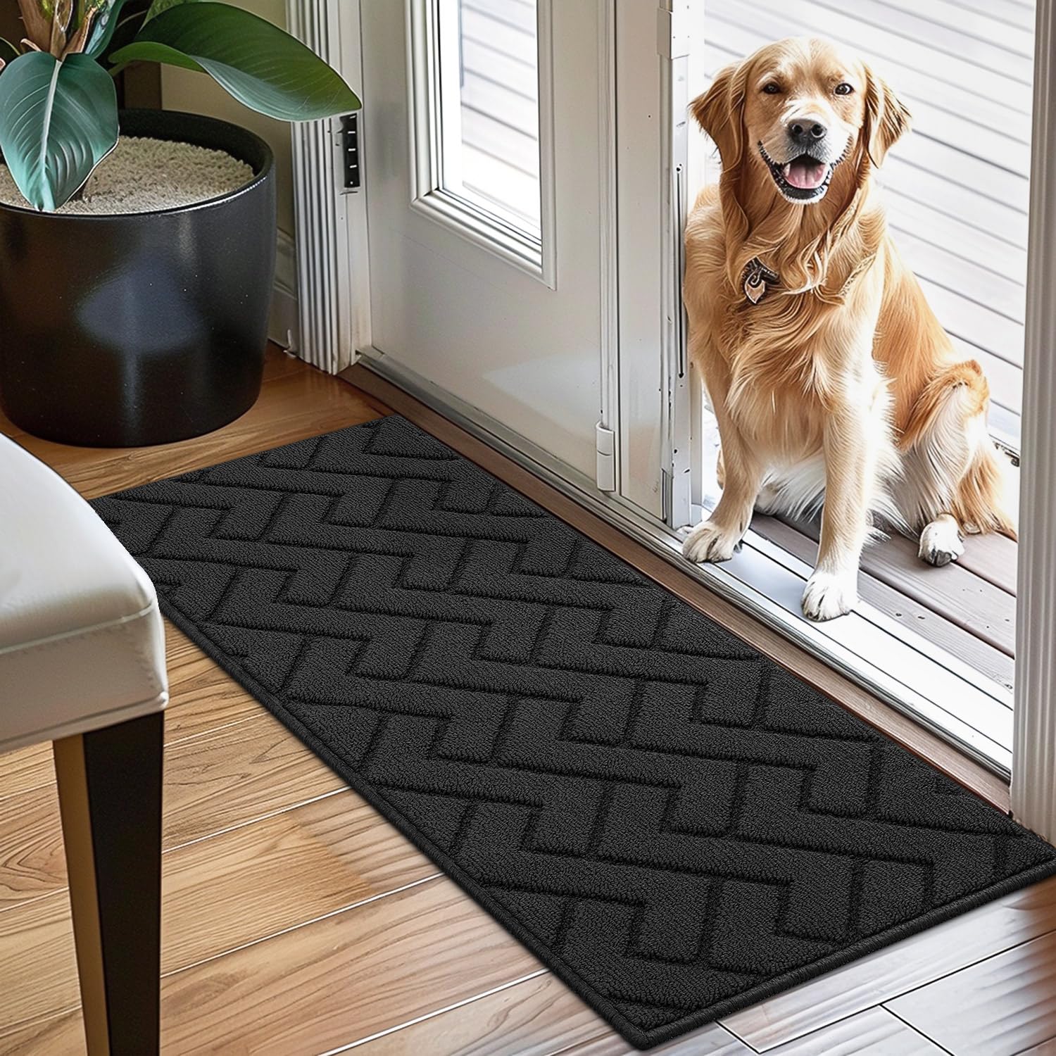 Amazon.com: hicorfe Indoor Doormat,Front Back Door Mat Rubber
