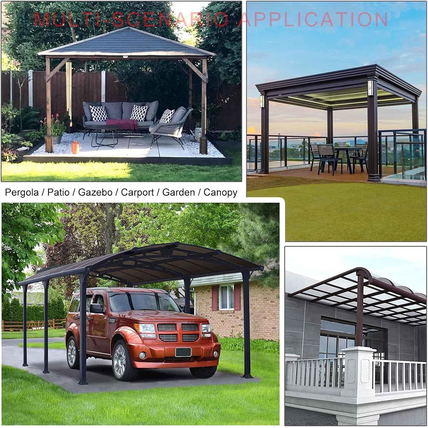 Outdoor Clear Tarp Curtain with Zipper Door,Pergola Patio Gazebo White Transparent Waterproof Tarpaulin Side Panels,Rain Curtains with Grommets,PVC Partition Tarpaulin,W×H-2.8×2.2m(9.2 * 7.2ft)
