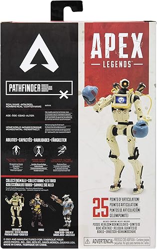 Miniatura 9 de Electronic Arts Apex Legends Pathfinder Figura de acción con prueba de choque de piel rara de 6 pulgadas figura de acción coleccionable