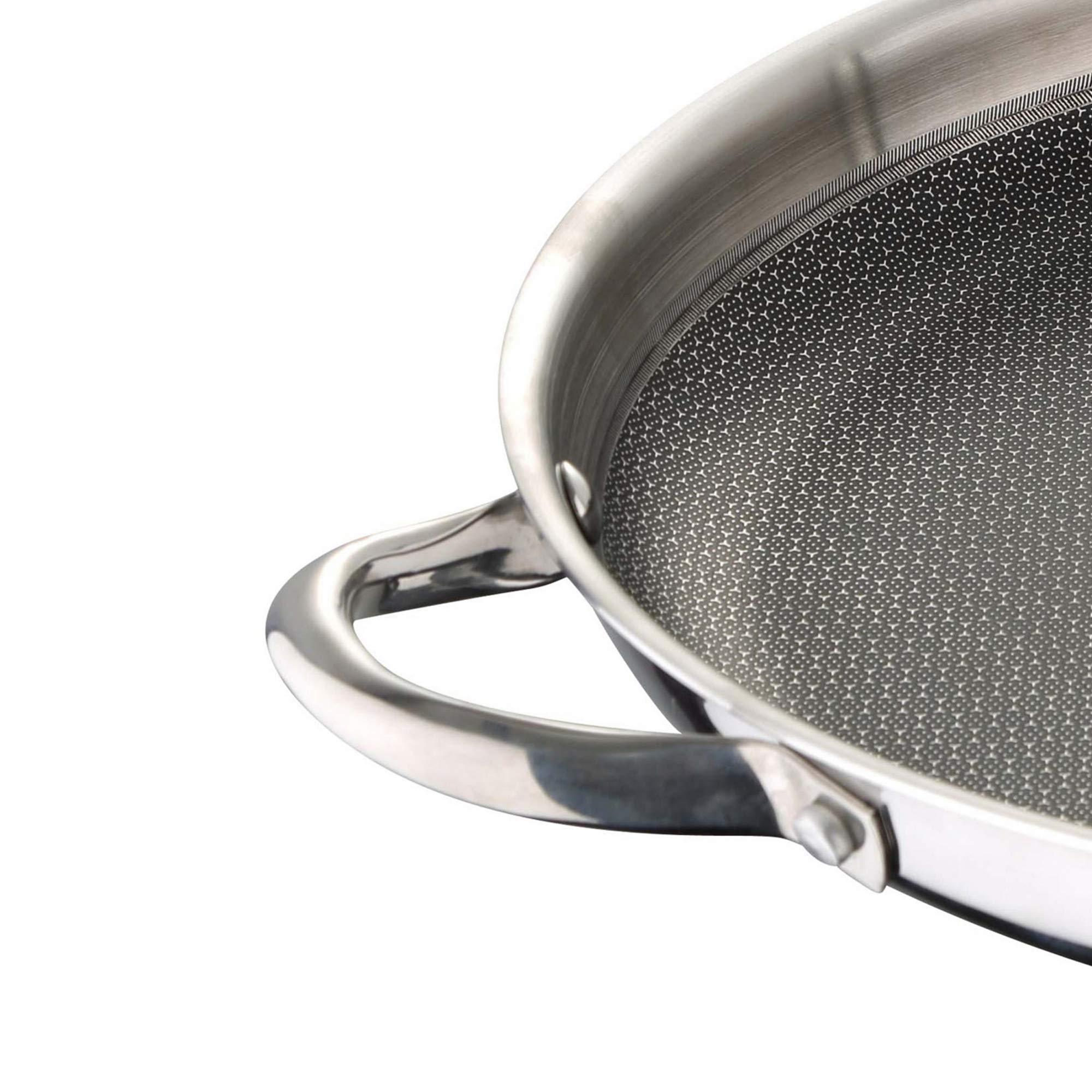 MasterPRO Hi-Tech 3 | Padella Antiaderente | Paellera da 36 x 4,5 cm | Rivestimento Pallatium con Fondo a Nido d'Ape | Prodotta in Acciaio Inox | Per Tutti i Piani Cottura