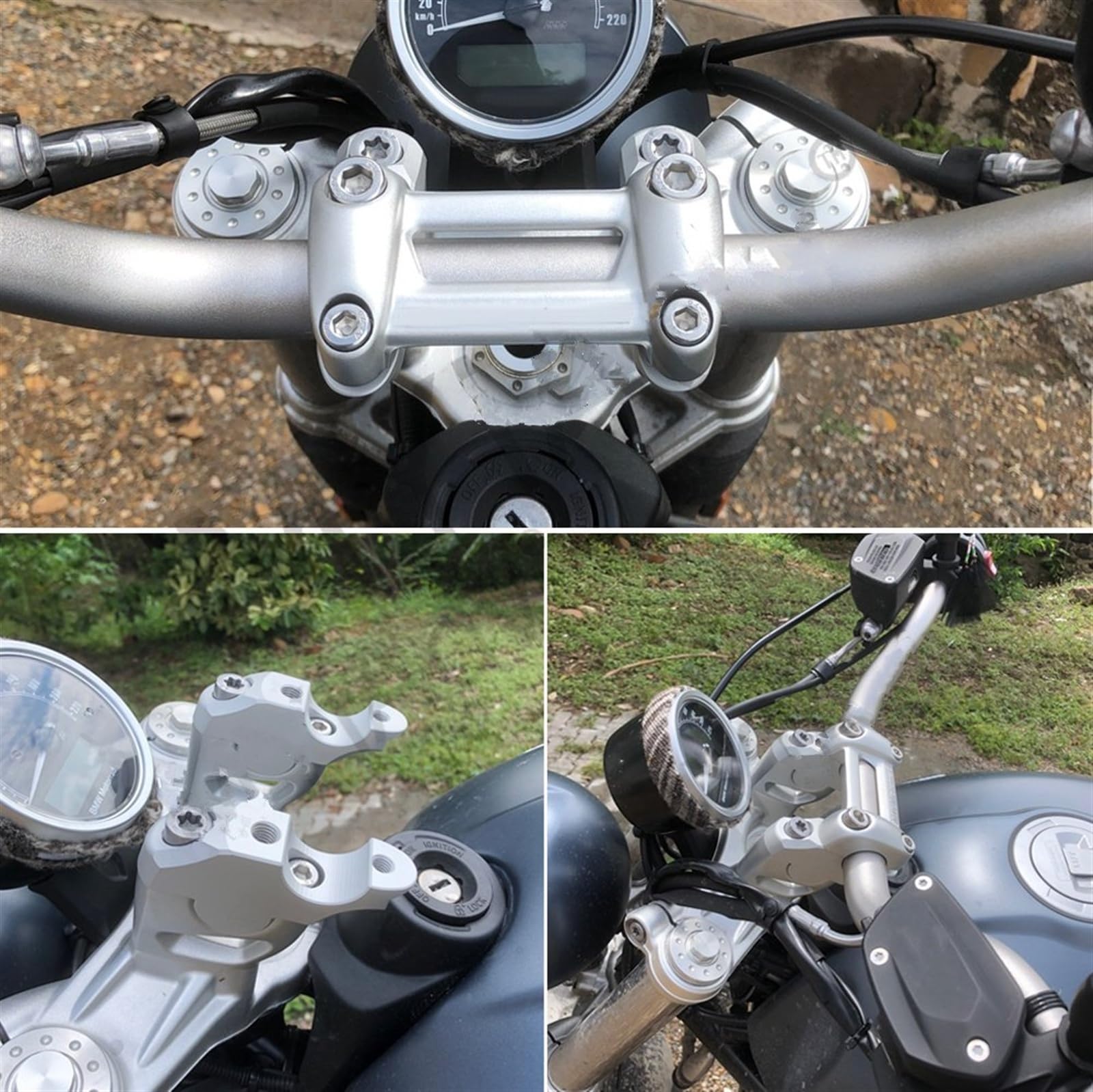 Terminali Manubrio Per BMW RnineT - Universali 7/8'' 22mm, In Lega Alluminio, Colori Vari - Foto 13