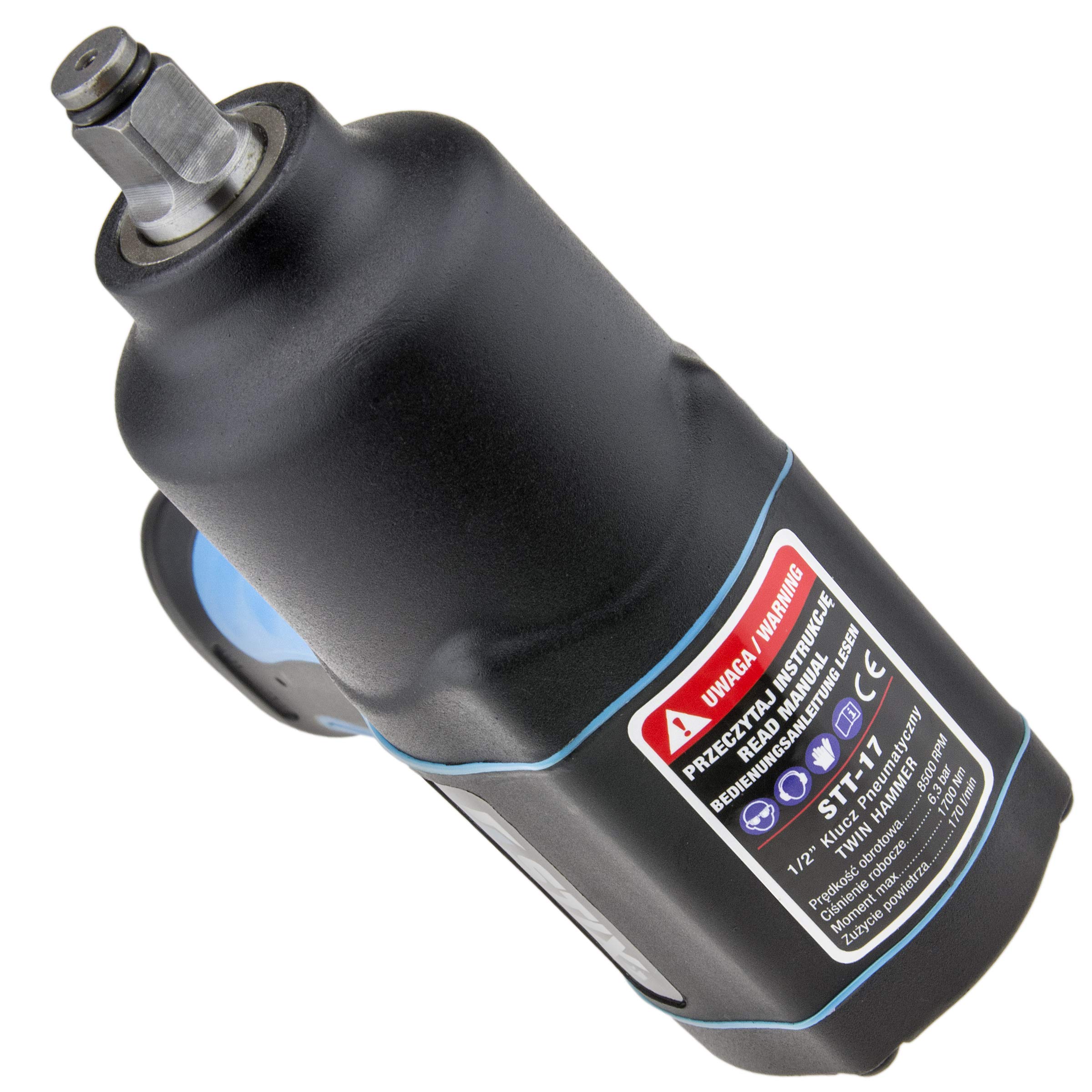 Stix Automotive Equipment Avvitatore ad impulsi pneumatico 1/2" - coppia 1700Nm - connessione all'aria 1/4" - Chiave ad impulsi - chiave pneumatico - Chiave a percussione