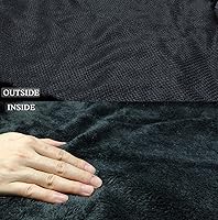 Vista 4 de Abrigo de lana de conejo sintético para mujer, poncho cálido