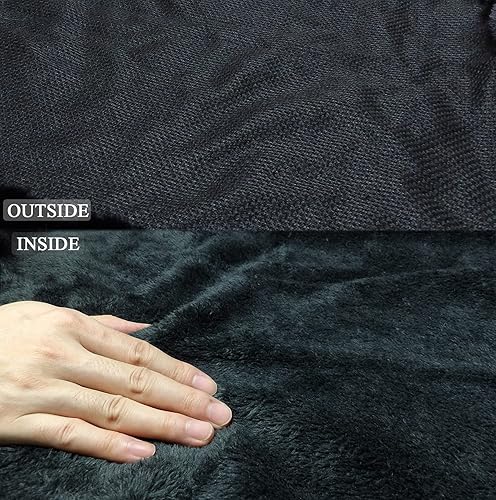 Miniatura 4 de Abrigo de lana de conejo sintético para mujer, poncho cálido