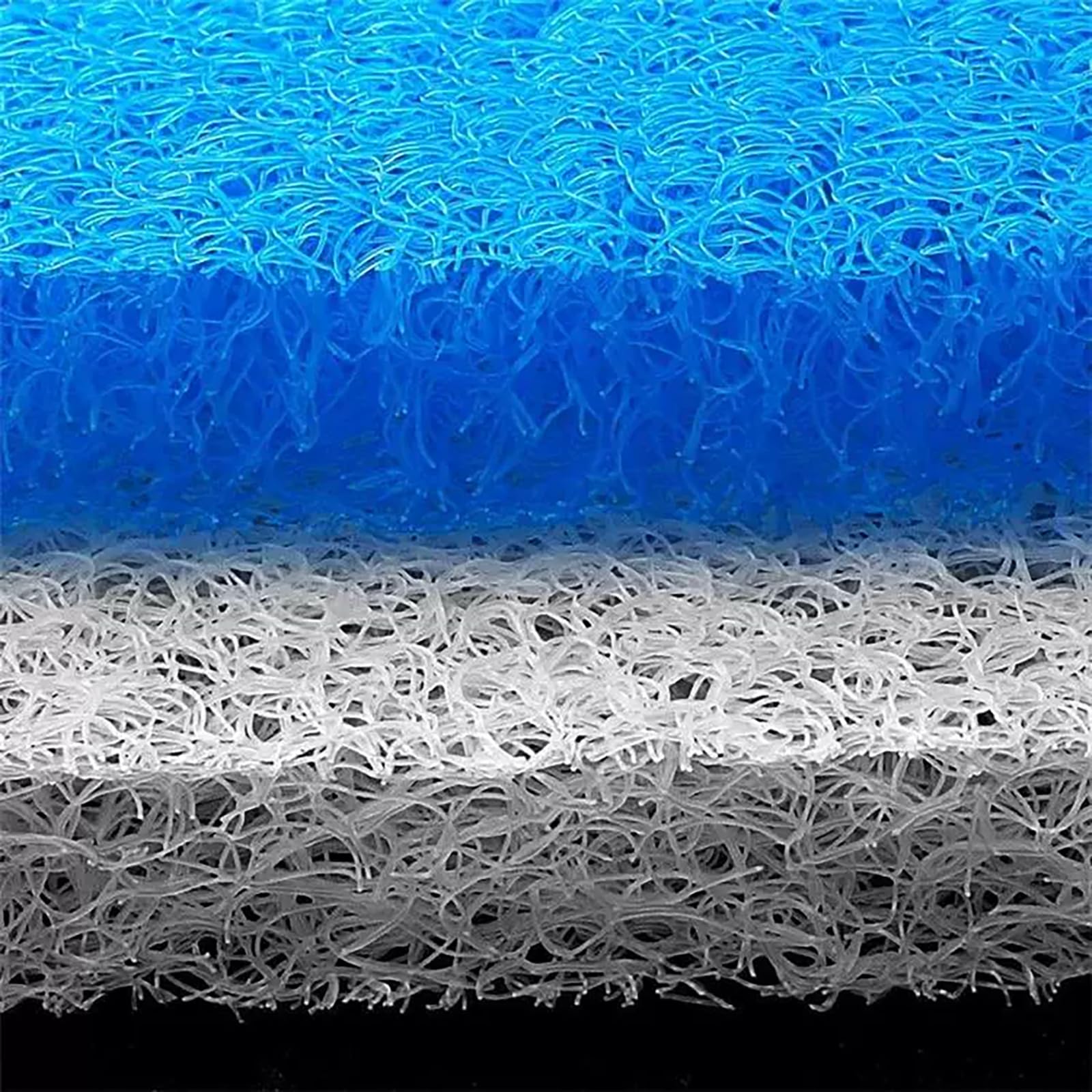 Algodón filtrante japonés, material de filtro para estanques, 4 cm de grosor, azul, paquete de 10. Adecuado para estanques de koi, acuarios y sistemas de filtración de agua.(Size:WHT-50*100cm-10pack)