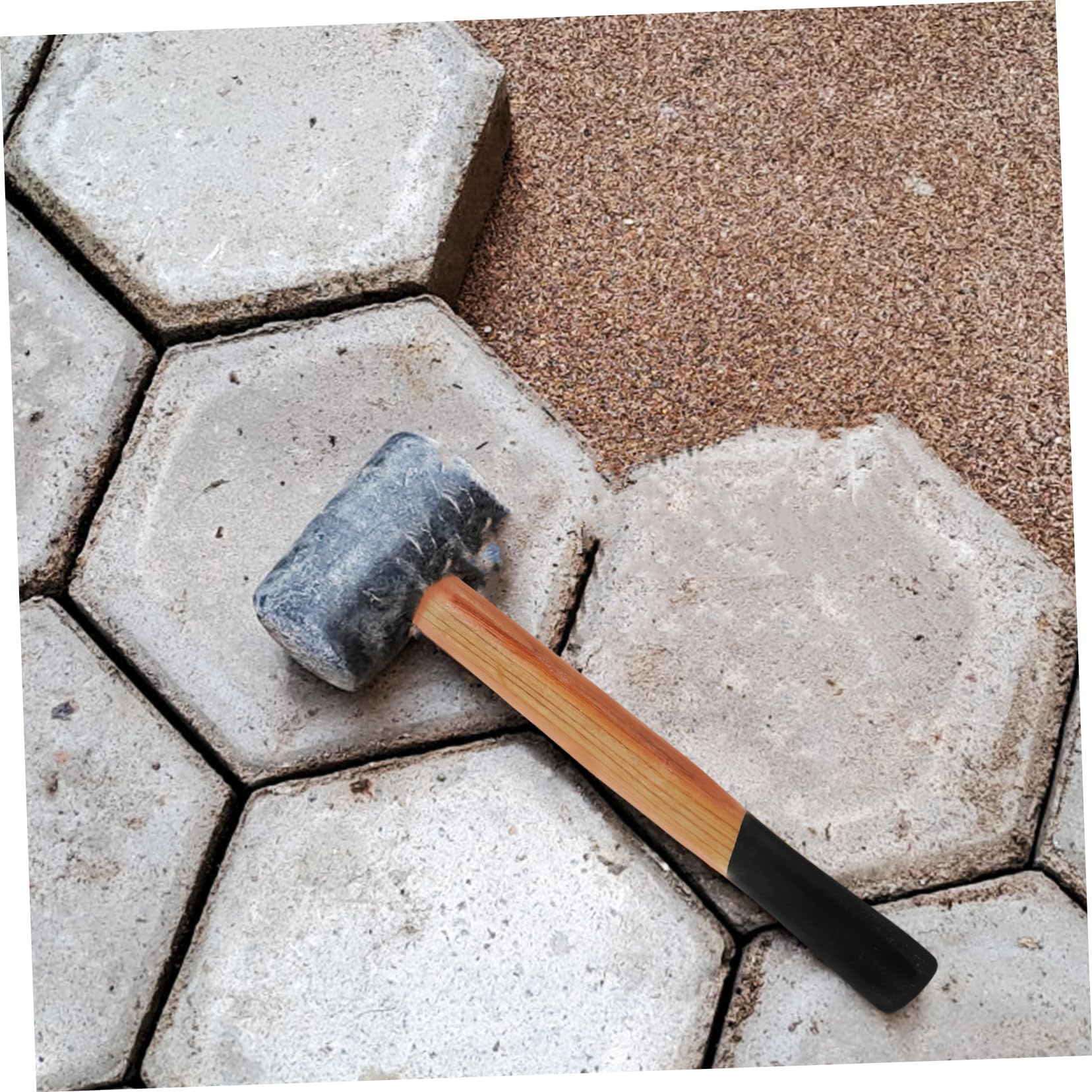 CIYODO Wooden Hammer Handle Replacement Smooth and Sturdy Fits Oval-Eye Hammers 800g Hammer Part