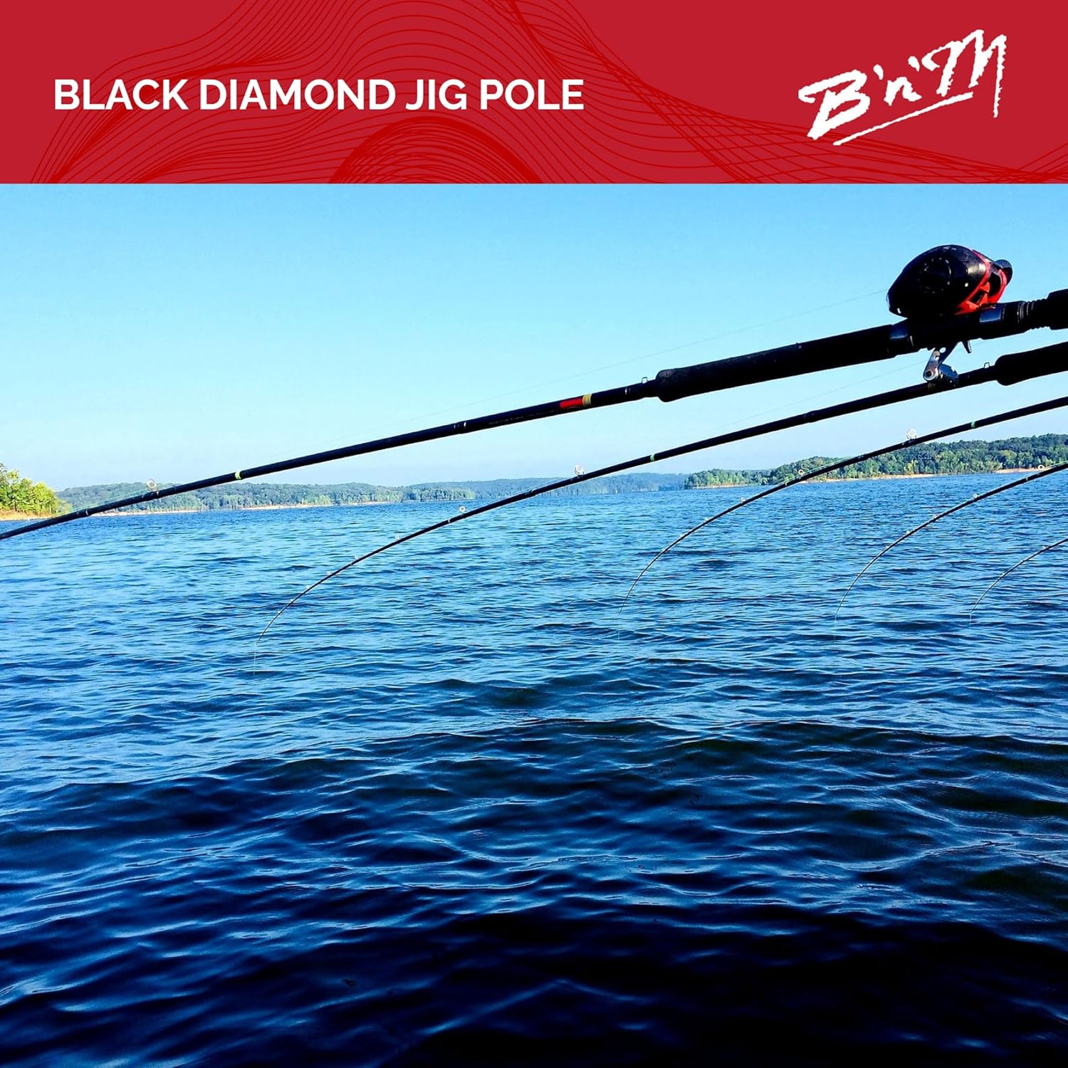 Black Diamond Jig Pole 18ft/3pc w/Weighted Handle
