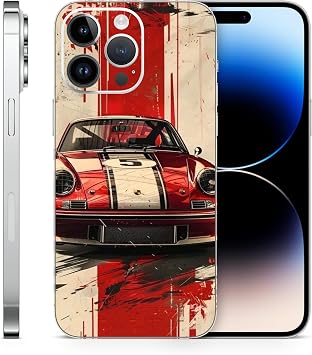 Auto Racing Vinyl Wrap Skin Compatible with iPhone iPhone 16 Pro