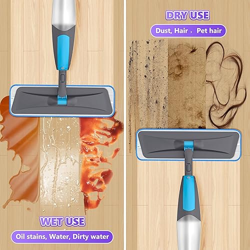 Miniatura 4 de BPAWA 4 almohadillas reutilizables para trapeador compatibles con Swiffer PowerMop, almohadillas de microfibra de 15 pulgadas, cabezales de