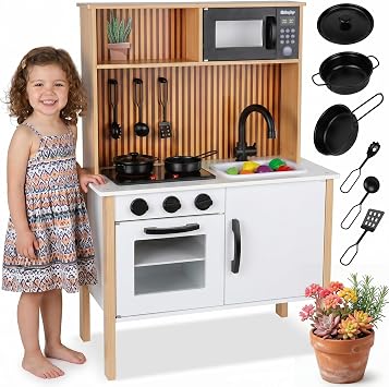 Green series Cuisine en Bois Scandinave avec Sons et Lumières