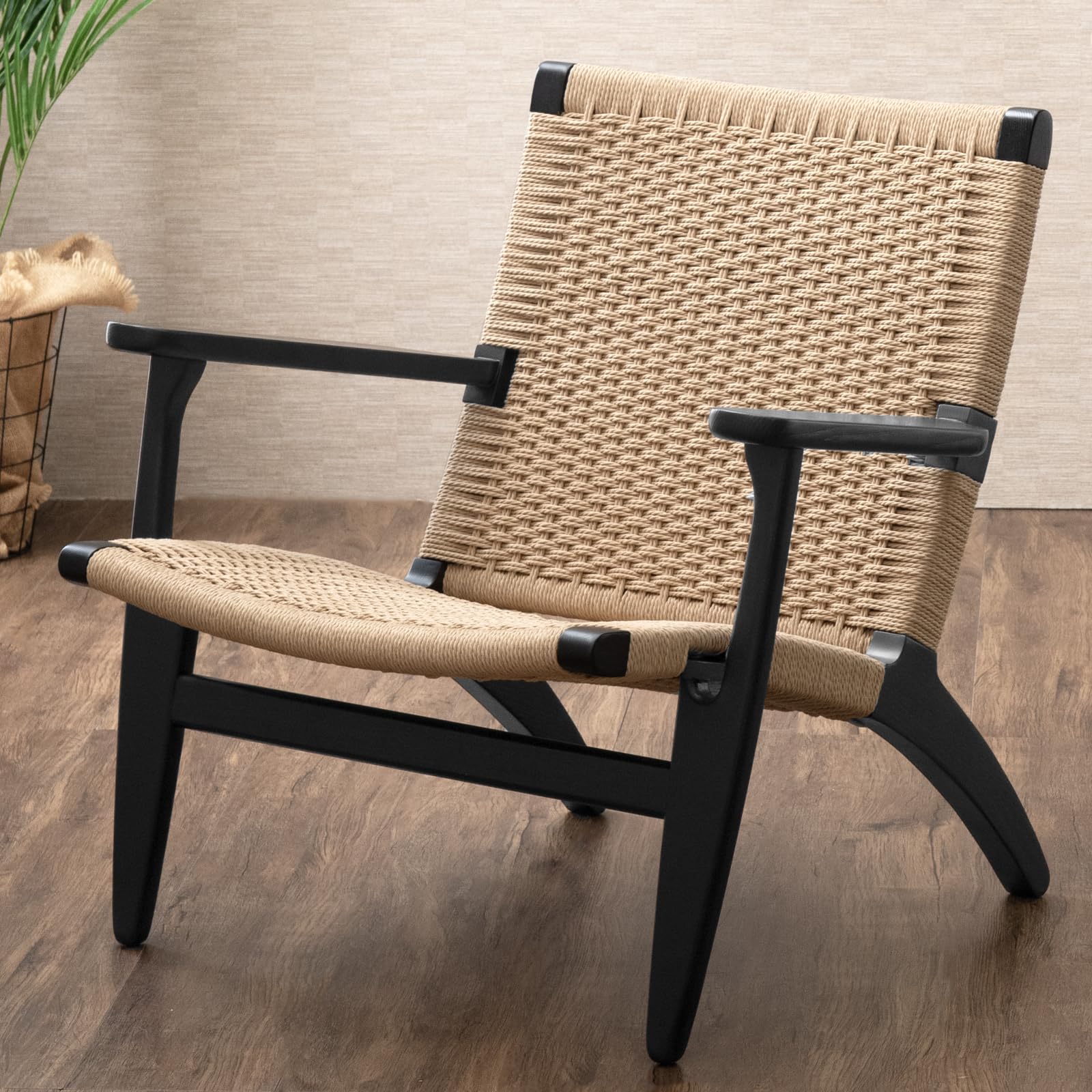 Amazon｜タンスのゲン ラウンジチェア 1人掛け 完成品 肘付き アッシュ