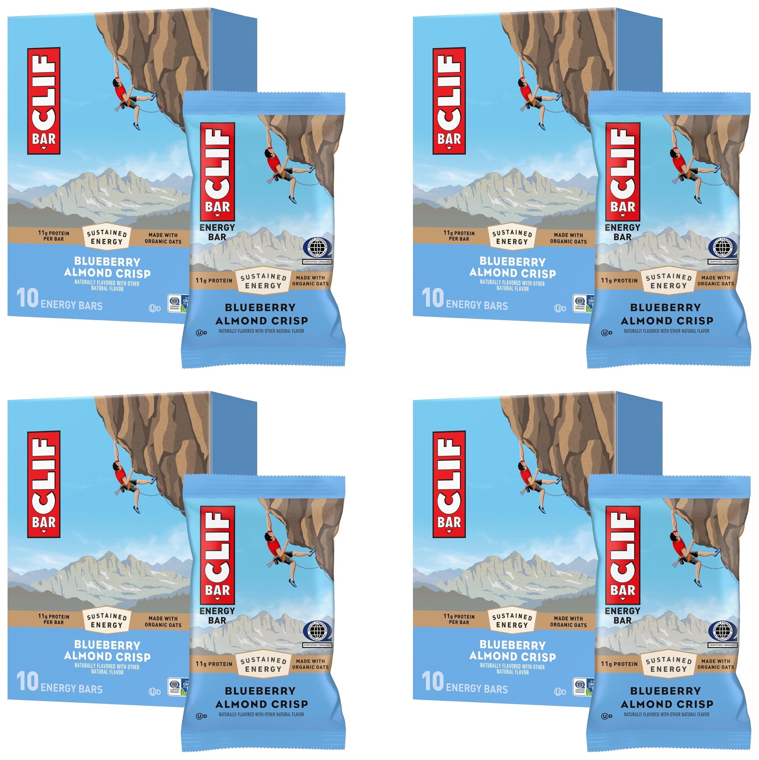 CLIF BAR Protein Energy Bars, Blueberry Almond Crisp, 10ct — Amazon image 19