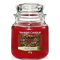 Yankee Candle Candela Profumata In Giara Media, Durata Fino A 75 Ore, Rosso, ‎10.7x 10.7 x 12.7 cm, 412.77 grammi