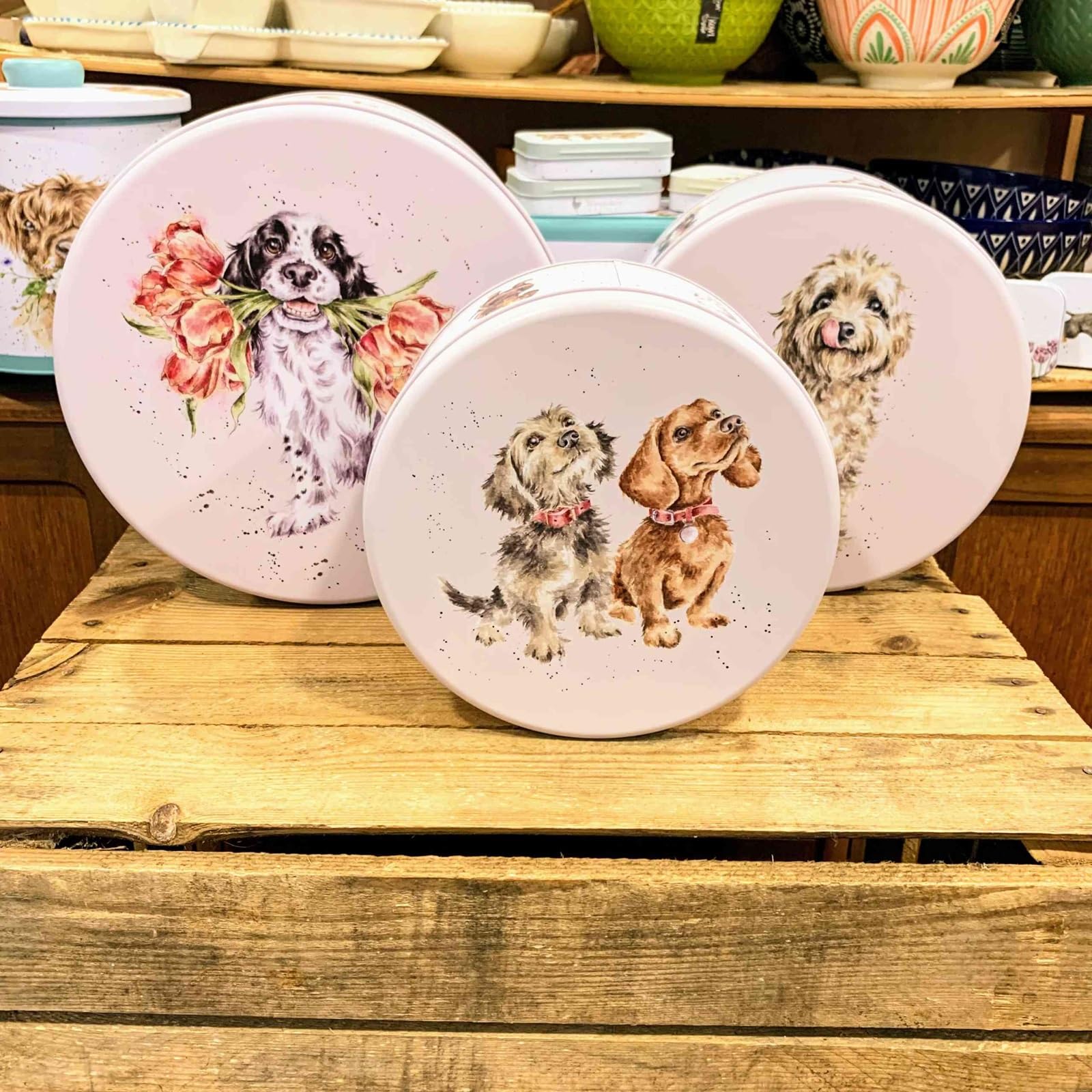 Wrendale Designs Hannah Dale Kuchenform "A Dog's Life", 250 mm, 225 mm und 195 mm Durchmesser