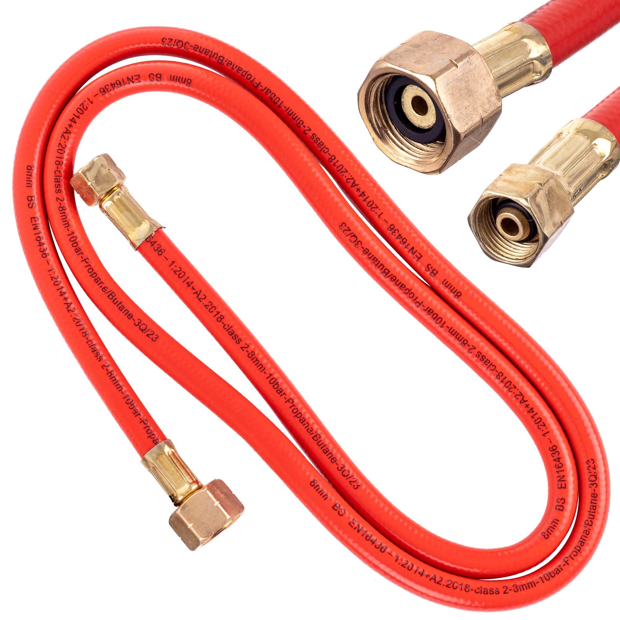 TC TECHNIC Manguera de 1,5 m de gas de propano butano, botella grande de 11 kg, 3/8", LH-W21,8 x 1/4