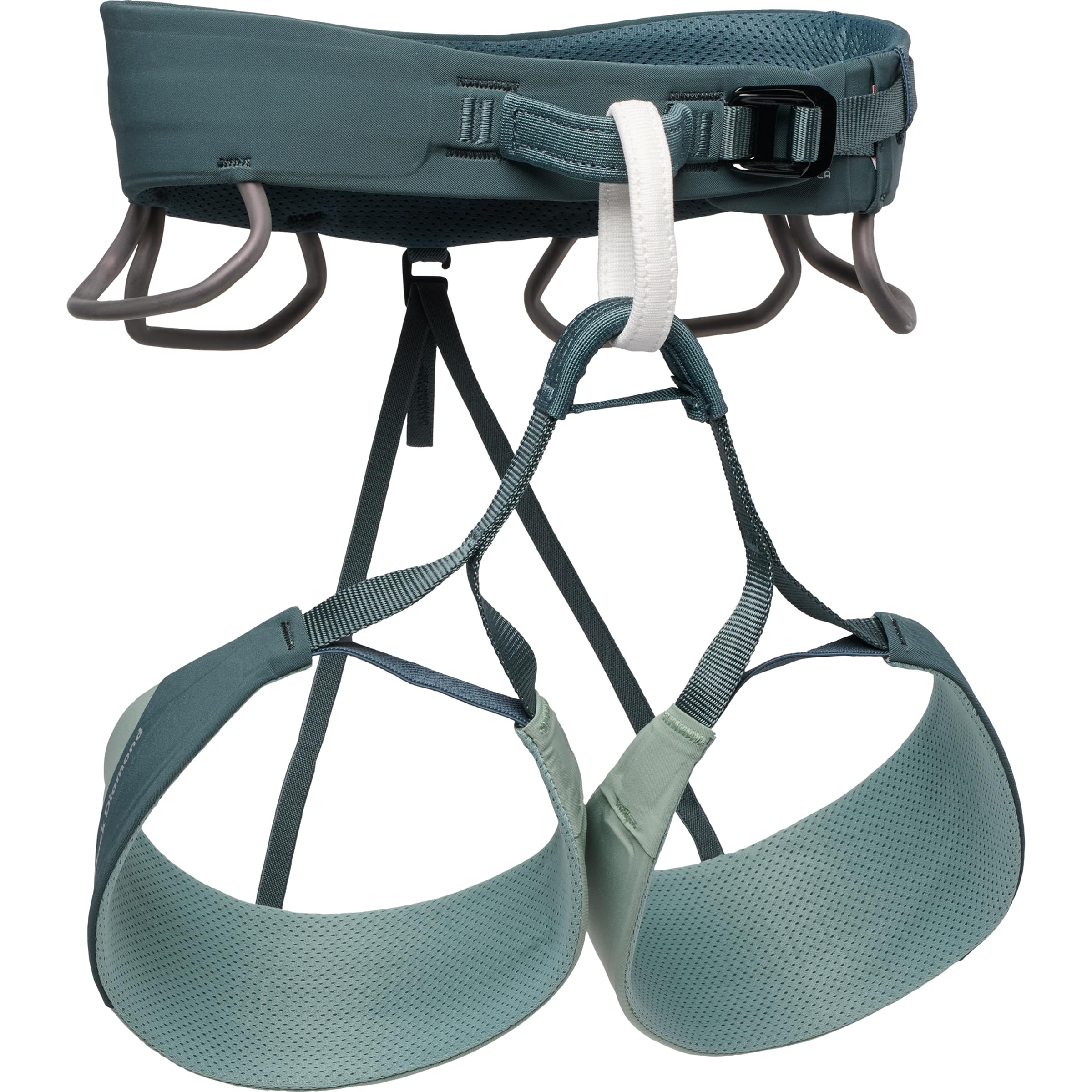 Black Diamond Arnés de escalada para mujer Solution, agave, L | 84-91 cm