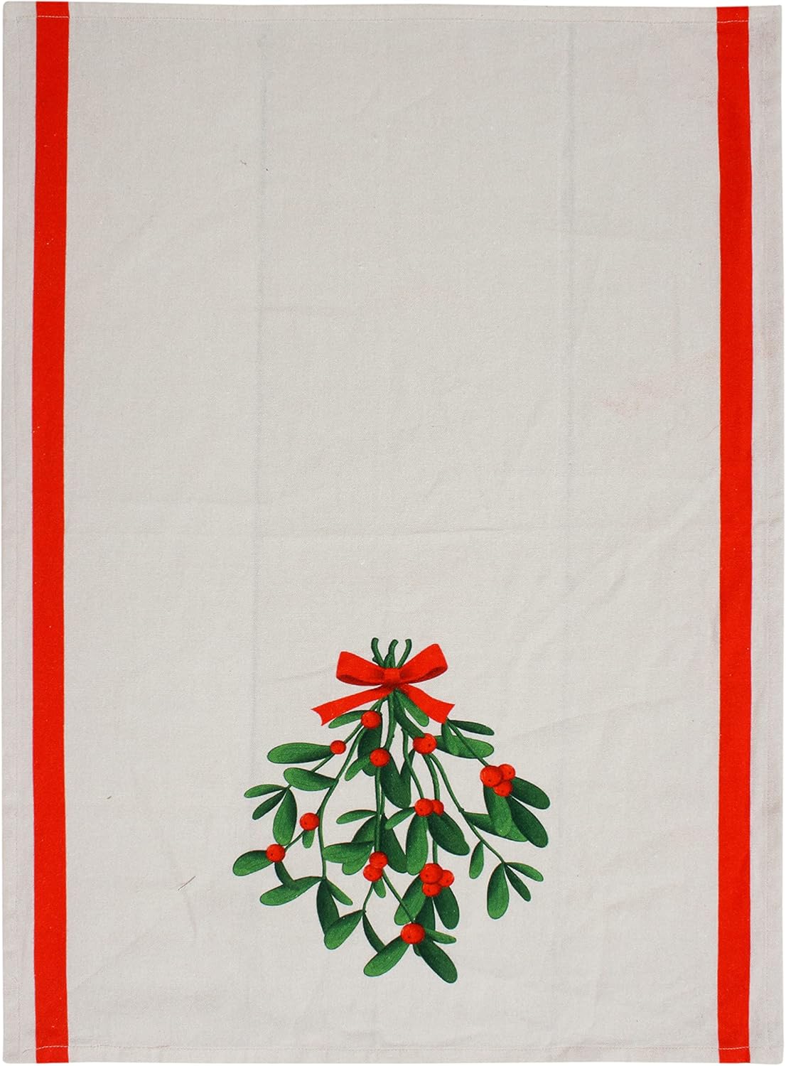 ACCENTHOME Christmas Kitchen Towels - Set of 4 Absorbent Cotton Dish Towels | Merry Christmas Printed Kitchen Linen Tea Towels & Drying Dishes - 20x28 inch - Image 5