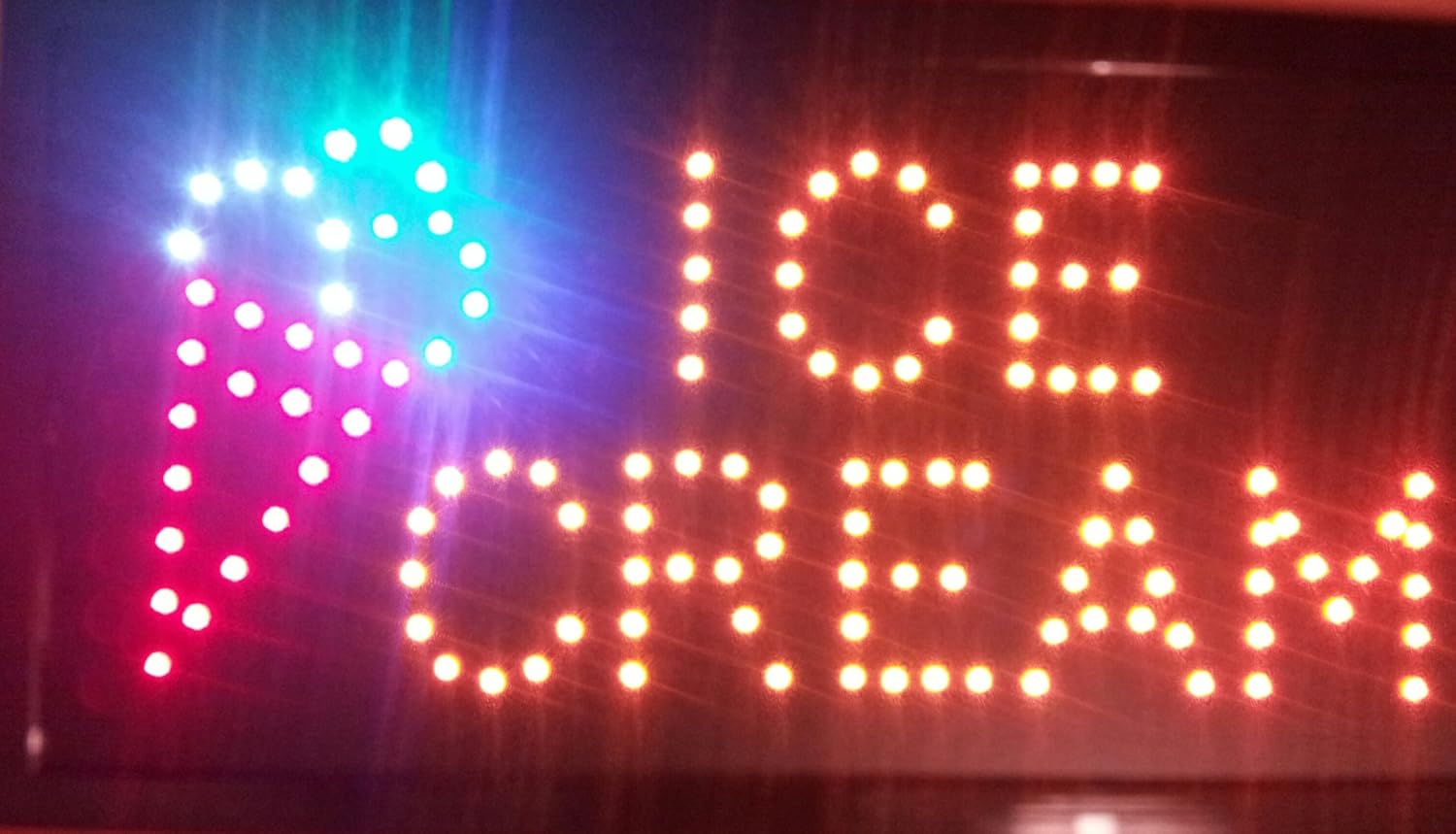 Ultra Bright ICE CREAM Led Sign Yellow
