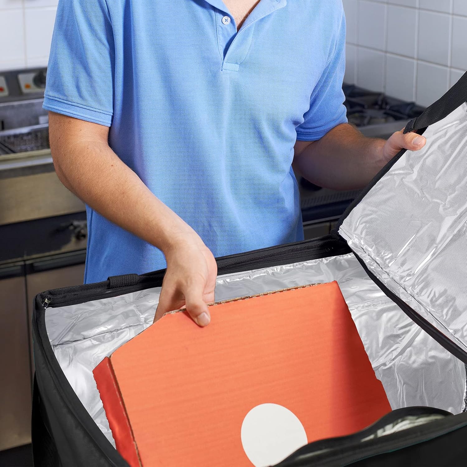 Himal Outdoors Insulated Food Delivery Bag, Pizza Delivery Bag | Premium Insulated Grocery Bag for HOT/COLD Food Delivery,Professional Catering transportation,23Wx15Hx14D inches. : Industrial & Scientific