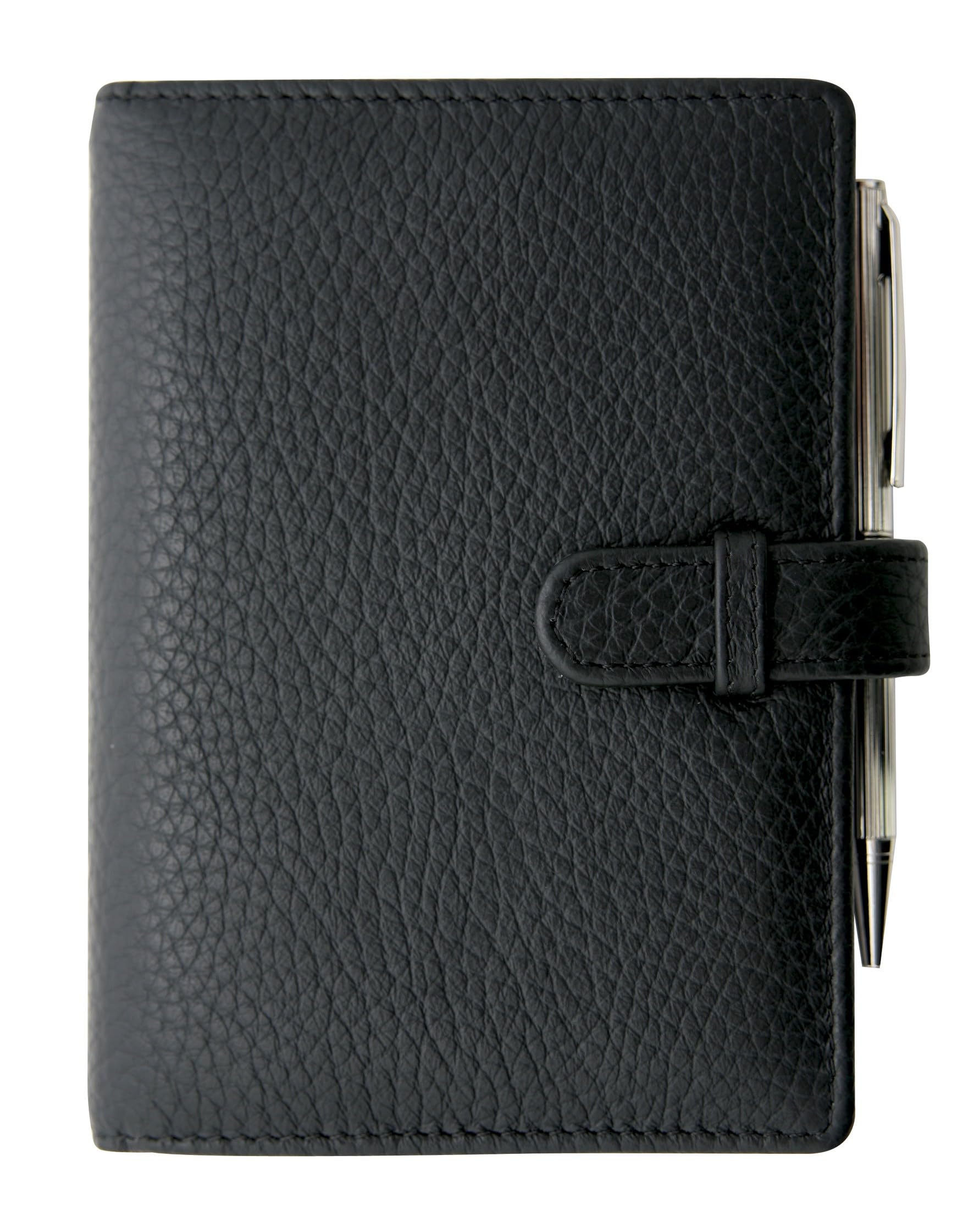 Exacompta 47371E – Organizer Exatime 14 Cali – 11 x 14,5 cm – Wochenkalender September 2025 bis Dezember 2026 – 16 Monate – Farbe Schwarz