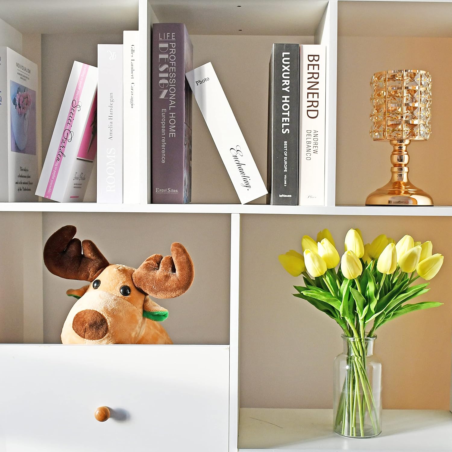 Mandy's Artificial Tulips 20 Stems Light Yellow PU Faux Flowers for Valentine's Day and Easter Decorations Wedding Home Decor 13.5 Inch - Image 9