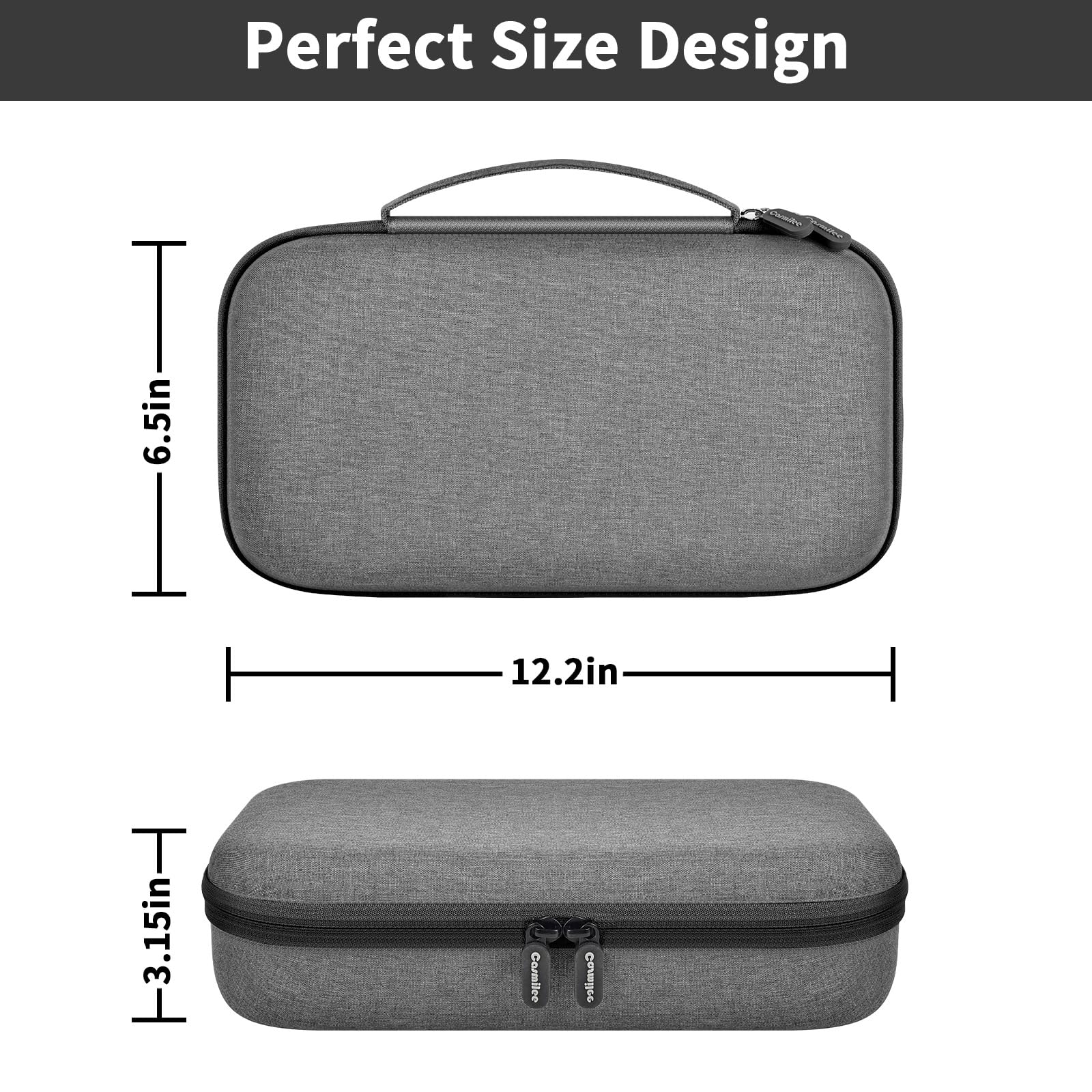 Joyero organizador de relojes para hombres y mujeres, cajas de exhibición de viaje con 3 compartimentos para relojes, 2 ranuras para gafas, 10 soportes para anillos, bolsa de malla para collares