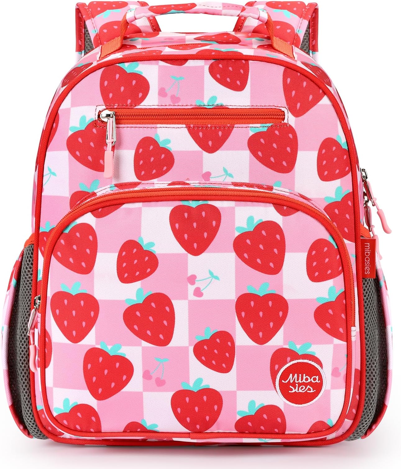 Kids Backpack for Girls: Girls Backpack 5-8 - Kindergarten Elementary School Bookbag for Girl - Strawberry Red