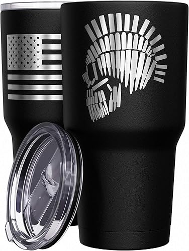 Vista 24 de We The People Holsters - Vaso térmico de 30 onzas, 0% Liberal, Negro