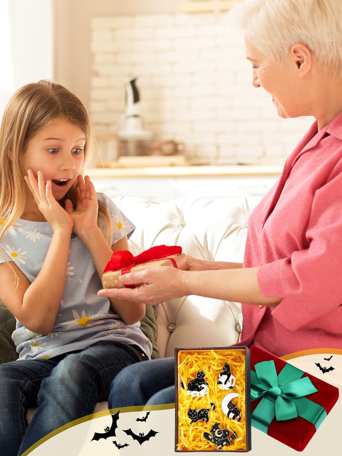 10 Pieces Cat Pins Cute Brooch Pin Set Kawaii Backpack Pin Black Cat Book Brooch Gothic Aesthetic Buttons for Backpacks Clothing Bags Lapel Jackets for Women Men DIY Presents - Image 7