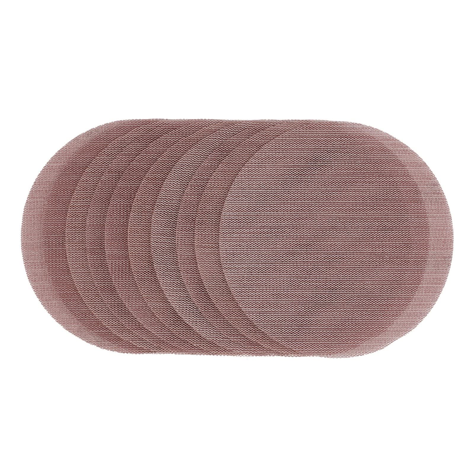 Draper 62988 Mesh Sanding Discs, 150mm, 240 Grit (Pack of 10), Red