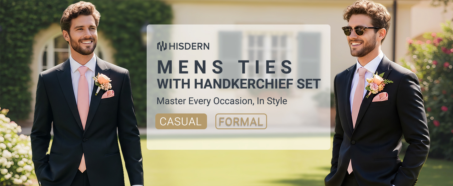 Seta Mano Fatto Cravatta Gemelli Fazzoletto Regali Set Festa Matrimonio - Foto 9