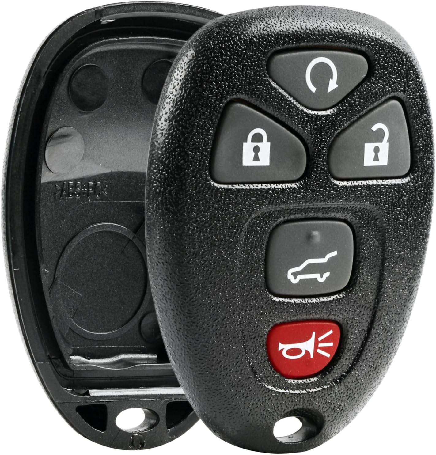 Key Fob Shell fits 2007-2015 Buick Cadillac Chevy GMC Saturn Keyless Entry Remote Case & Button Pad (15913415, OUC60270)