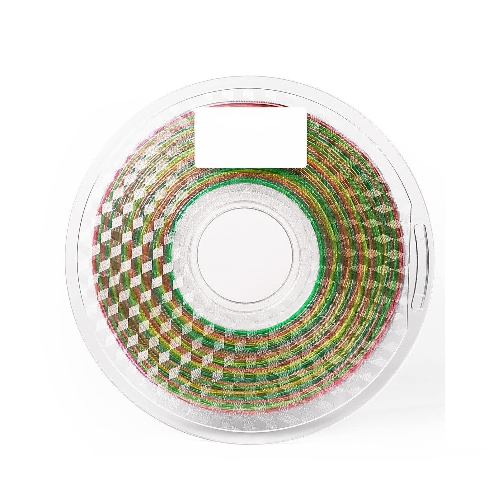 Filament PLA, Filament d'imprimante 3D TPU coloré, matériau en caoutchouc élastique et flexible for impression 3D, 1,75 mm, 800 g(TPU transparent colorful 0.8kg)