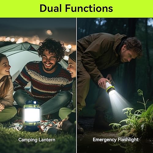 Miniatura 2 de AlpsWolf Linterna recargable, 6 modos, linterna de camping LED, linterna de campamento para corte de energía, linterna para el hogar, emergencia,