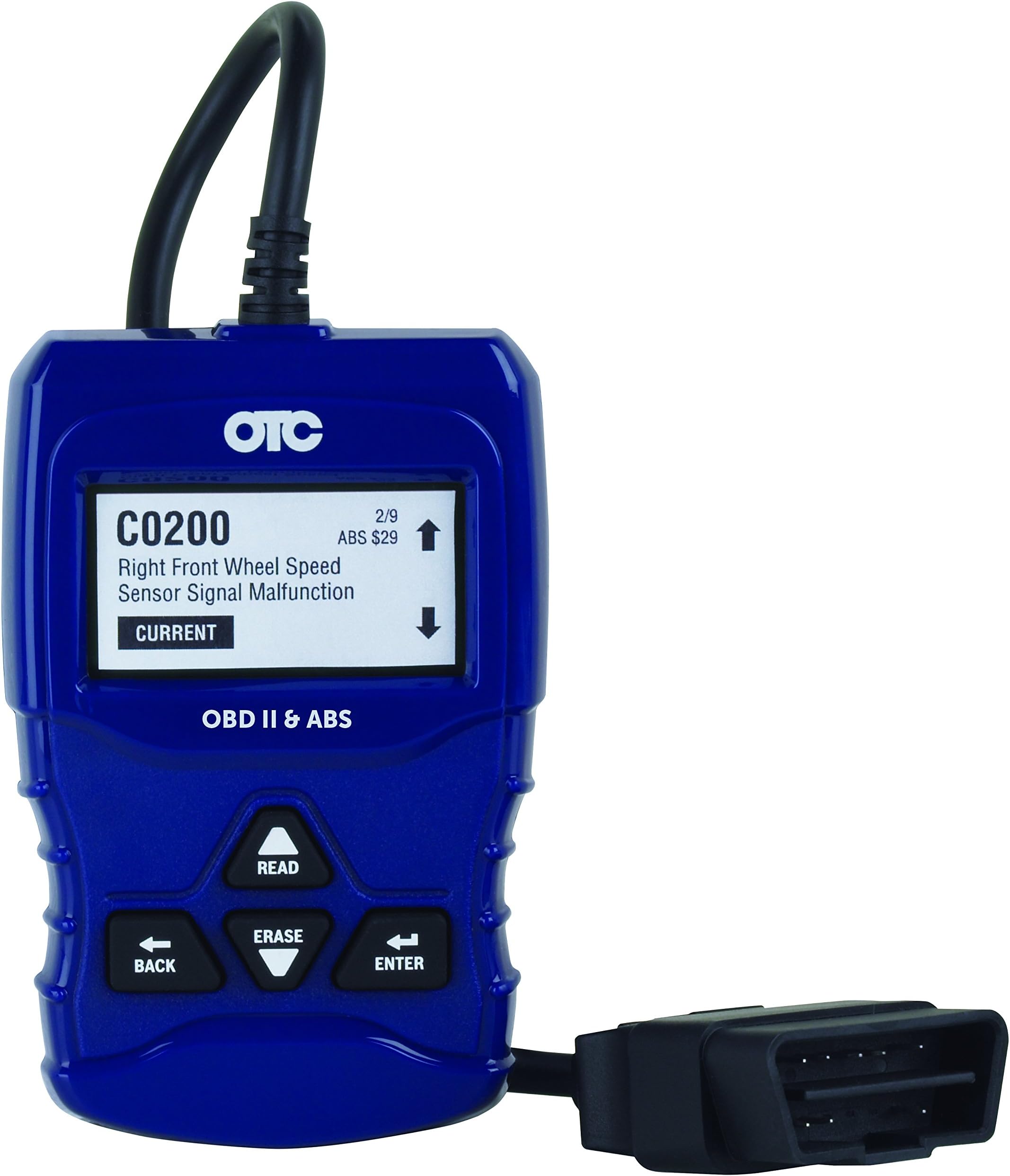 OTC Tools 3208 OBD II & ABS Scan Tool with Enhanced Engine and Transmission Codes, Blue