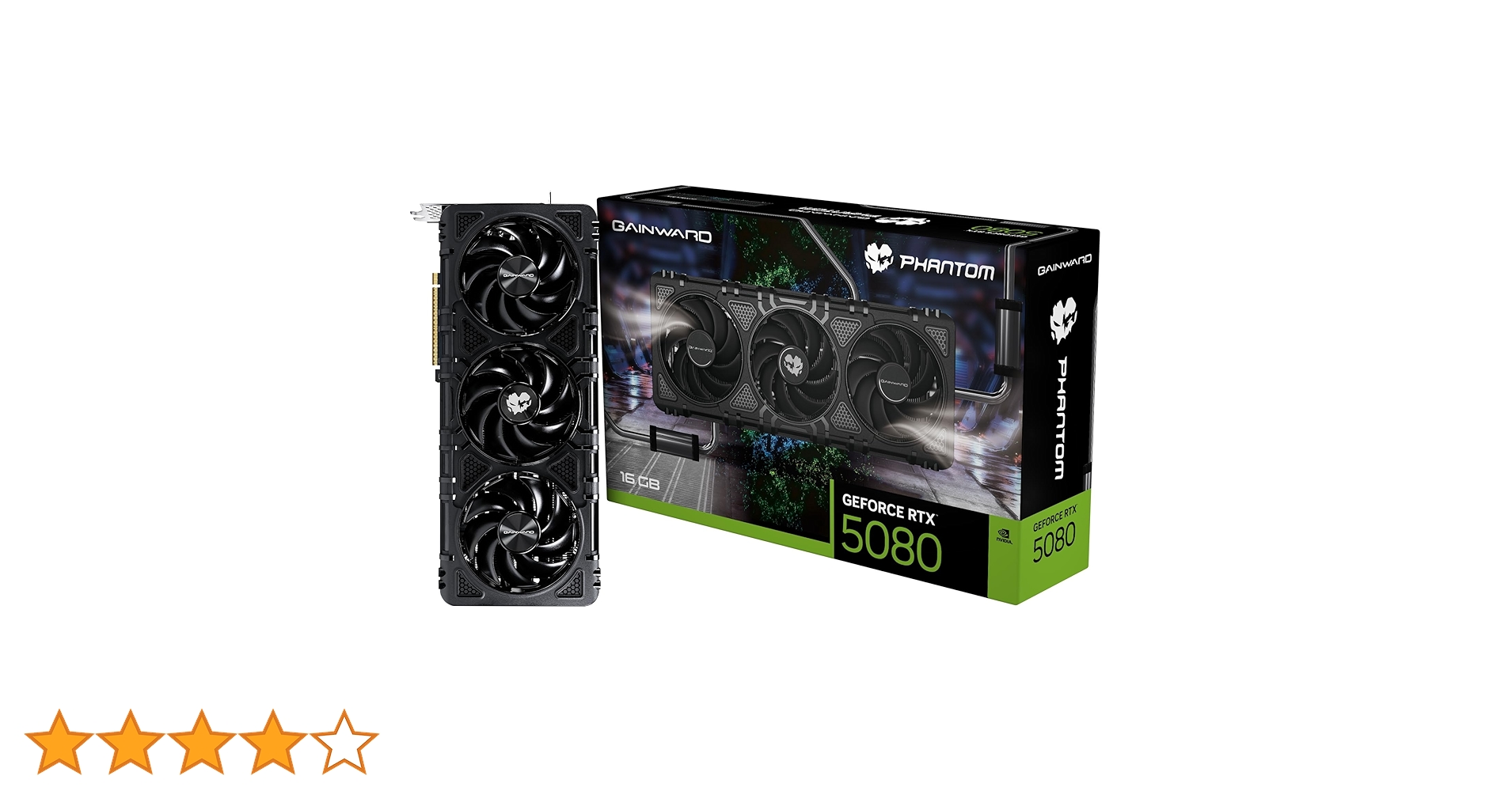 グラフィックボード・グラボ・ビデオカード GAINWARD RTX5080 PHANTOM 16GB GDDR7 GAINWARD GeForce RTX 5080 PHANTOM 16GB GDDR7 256 bit 3DP