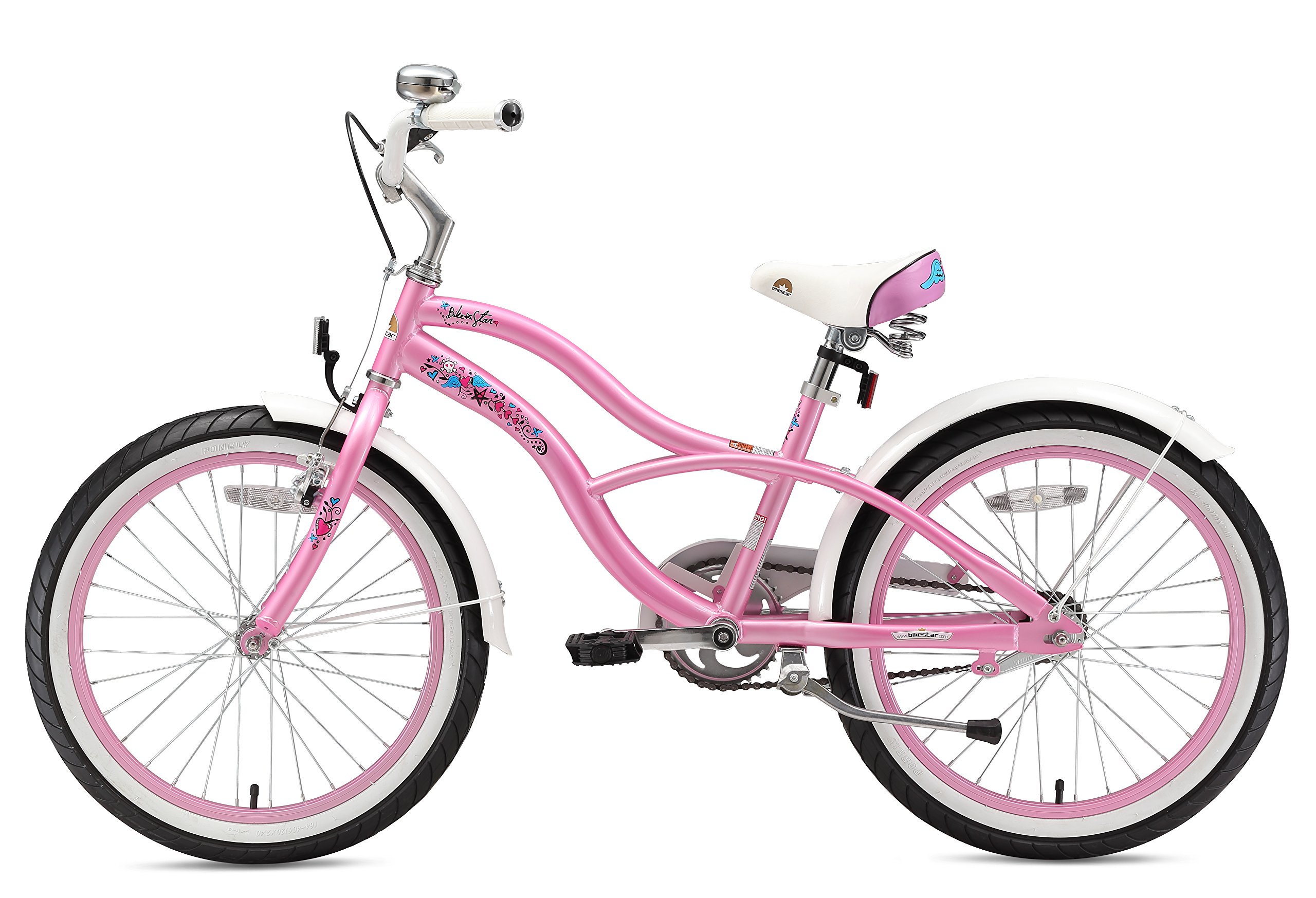 BIKESTAR Jugendfahrrad Kinderfahrrad für Jungen und Mädchen 20 Zoll ab 6 Jahre, 24 Zoll ab 9 Jahre | Fahrrad für Kinder Cruiser | Risikofrei Testen
