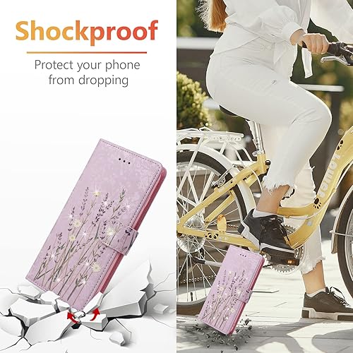 Miniatura 8 de UEEBAI Funda tipo cartera para Samsung Galaxy S23 5G, funda de cuero PU con función de soporte, bloqueo RFID, funda con tapa, ranuras para tarjetas,