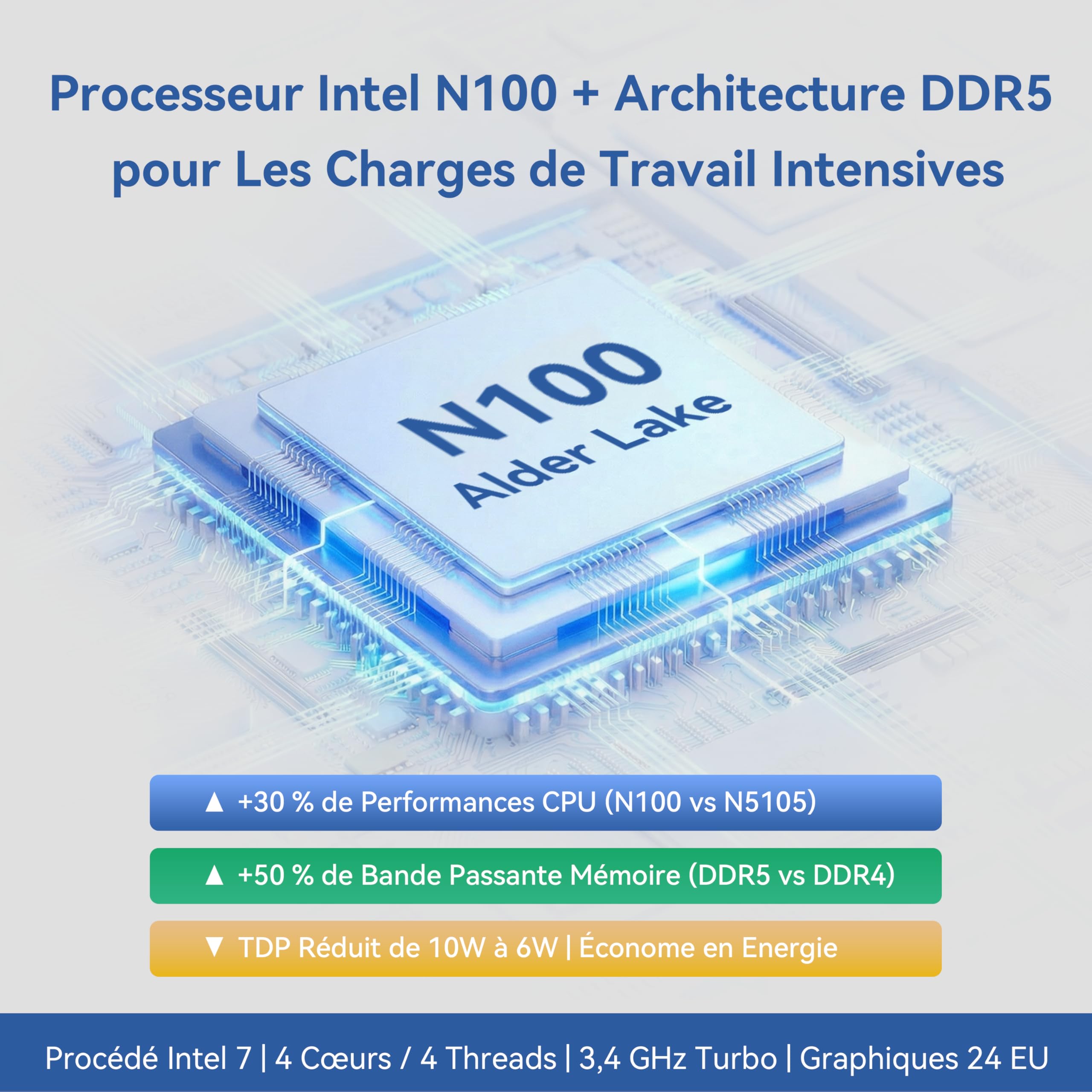 LincStation N2 NAS 6 Baies - Intel N100 Quad-Core, 16 Go LPDDR5, 128 Go eMMC, 10GbE, 2 Baies x2,5 HDD + 4 Baies xM.2 NVMe, 4K HDMI, Garantie 2 Ans, Stockage en Réseau (sans Disque)