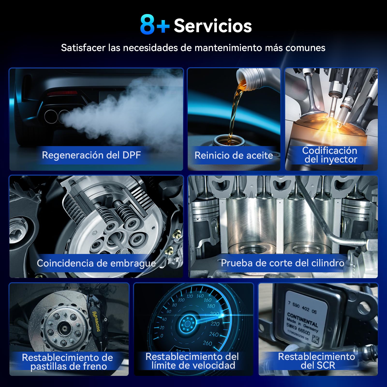 Máquina Diagnosis HD S700 para Camiones Pesados Sistema Completo Escáner, 8 Servicios, Diagnóstico para Cummins/Freightliner/Paccar/International/Mack/Hino/Isuzu Actualización de por Vida